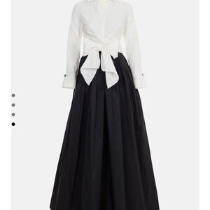 Carolina Herrera Elegant Black and White Women's Dress